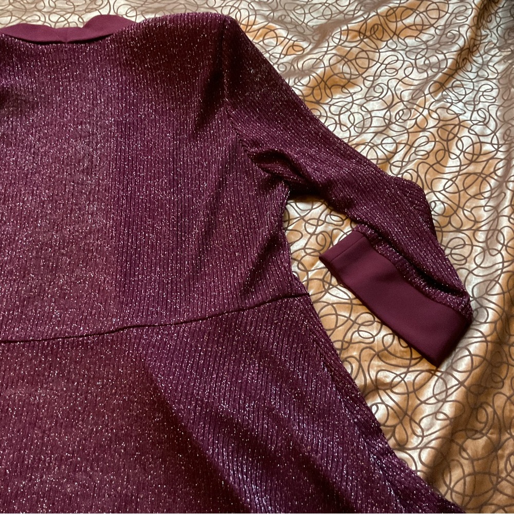 Vintage R & M Collection Purple Open-Front Outer Garment - Picture 6 of 6